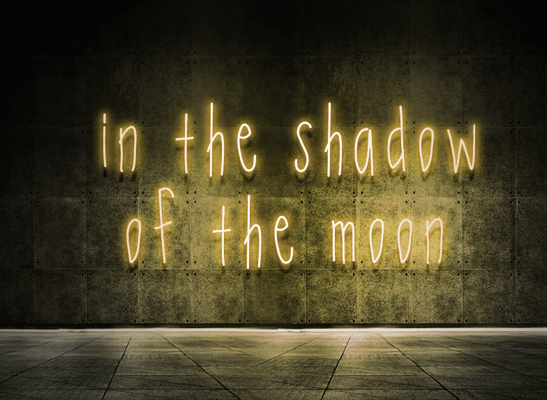 In the shadow of the moon