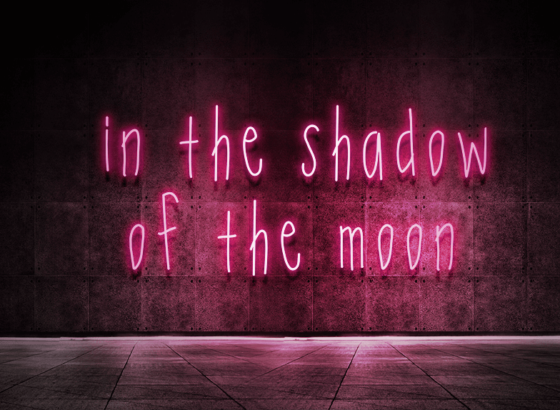 In the shadow of the moon