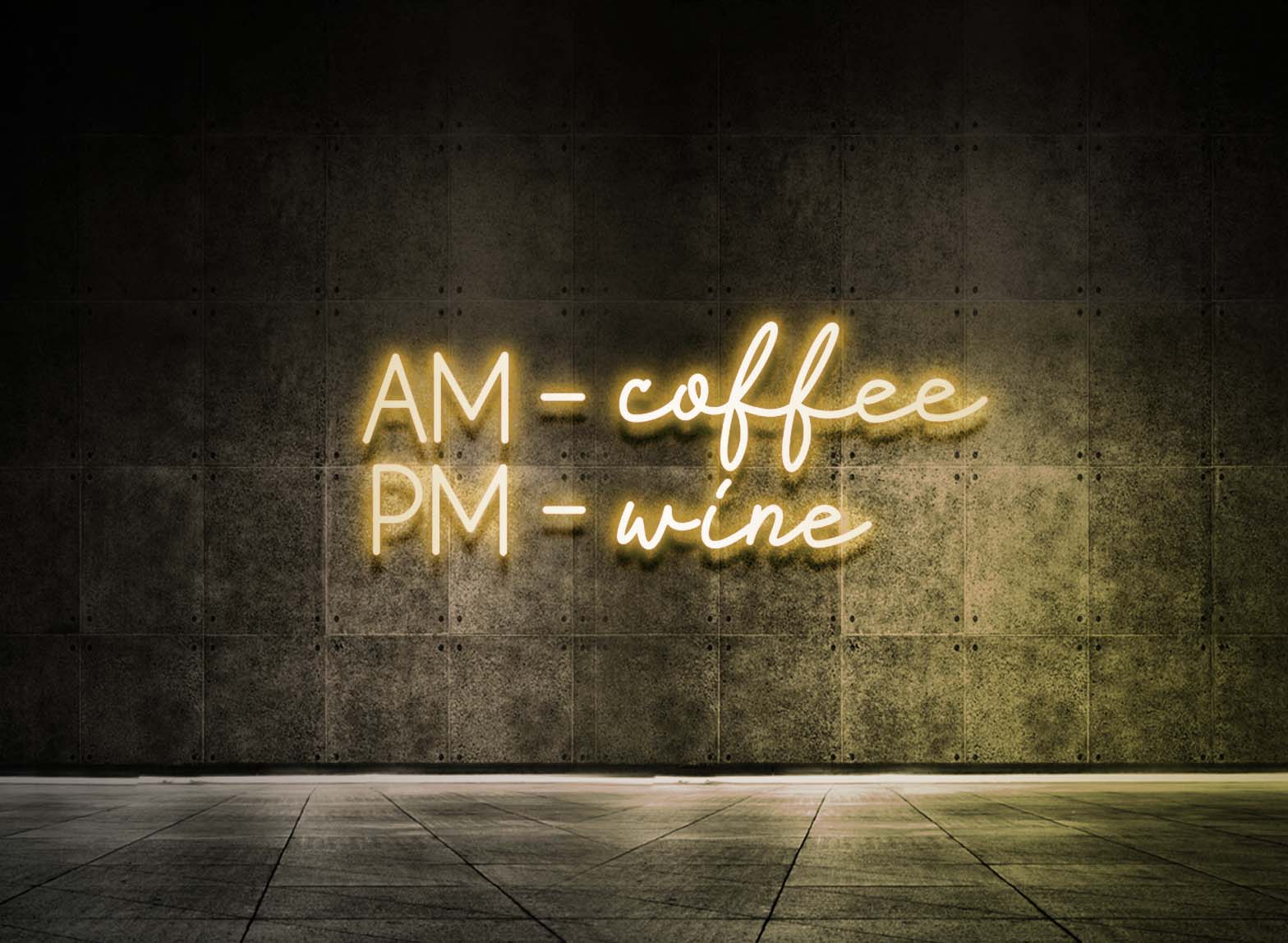 AM Coffee - PM Wine
