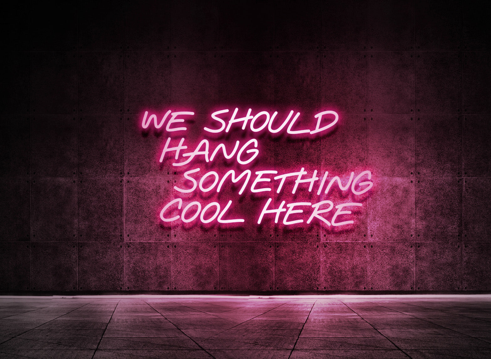 WE SHOULD HANG SOMETHING COOL HERE