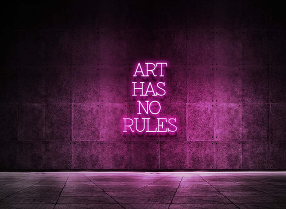 ART HAS NO RULES