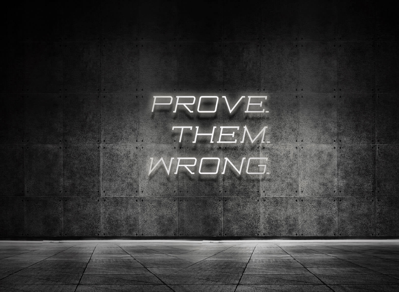 PROVE THEM WRONG